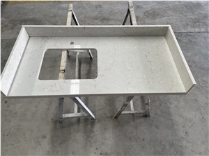 VIATERA CLARINO White Polished Quartz Kitchen Countertops