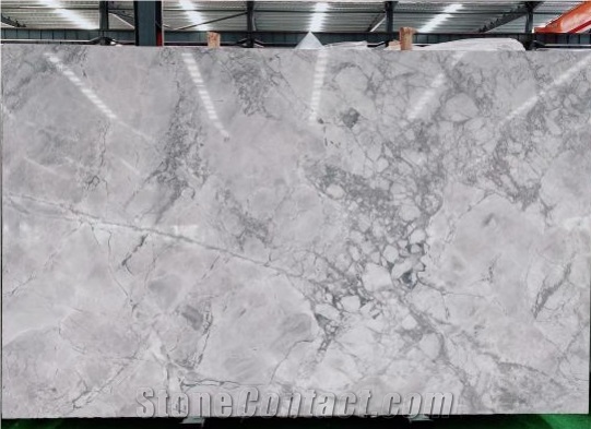 Super White Calacatta Grey Marble Cut To Size For Table Top