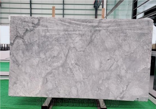 Super White Calacatta Grey Marble Cut To Size For Table Top