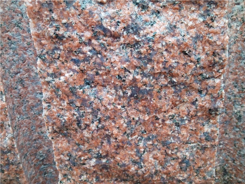 Ruby Red Granite Blocks