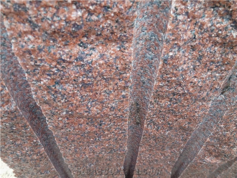 Ruby Red Granite Blocks