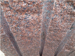 Ruby Red Granite Blocks
