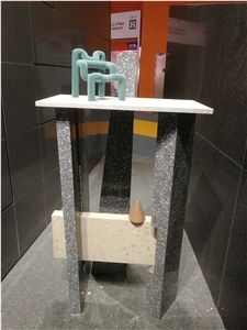 China Barre Grey Terrazzo Polsihed Kitchen Countertops