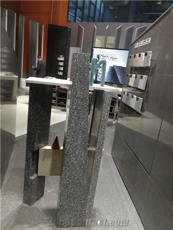China FTK2001 Barre Grey Terrazzo Polsihed Slabs