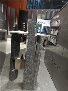 China FTK2001 Barre Grey Terrazzo Polsihed Slabs