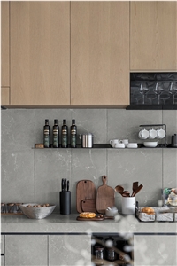 China FTY5064 Grey Artificial Marble Polished Countertops