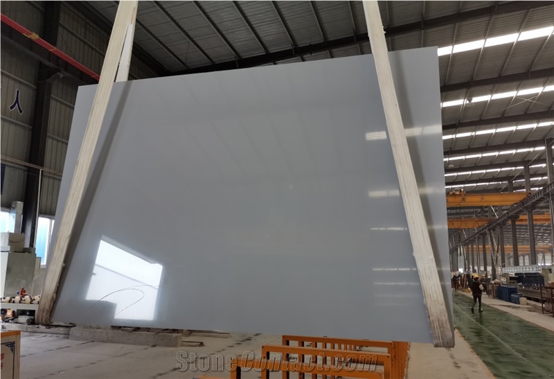 China FTY8031 Grey Artificial Quartz Polished Slabs & Tiles