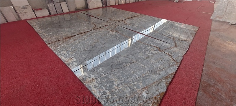 Deep River Grey Marble Slabs
