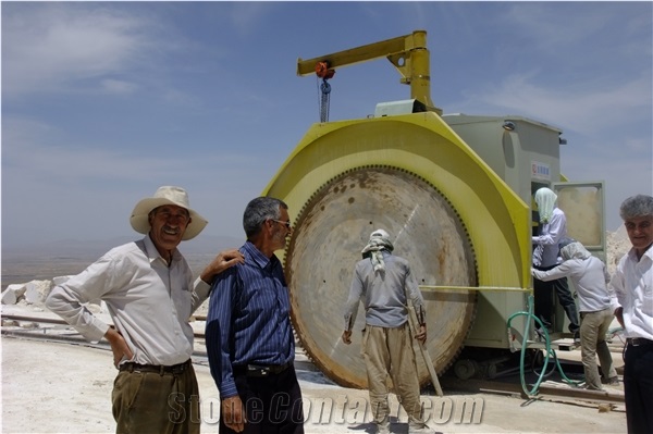 Double Discs 3300Mm Double Blade Granite And Marble Mining Machine