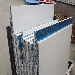 Ariston White Marble Lightweight Stone Honeycomb Panel Ariston White Marble Lightweight Stone Honeycomb Panel