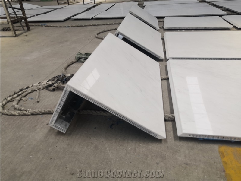 Ariston White Marble Lightweight Stone Honeycomb Panel