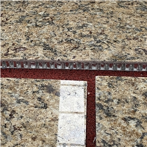 Giallo Brazil Gold Granite Honeycomb Panels Facade Cladding Giallo Brazil Gold Granite Honeycomb Panels Facade Cladding
