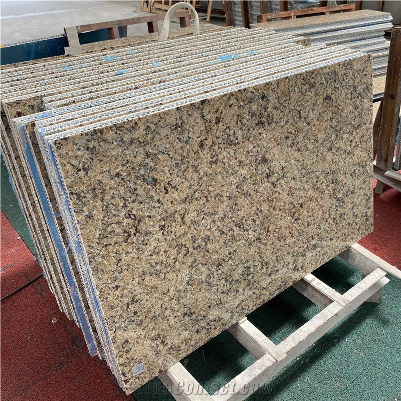 Giallo Brazil Gold Granite Honeycomb Panels Facade Cladding
