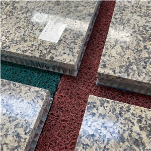 Lightweight Karamori Gold Granite Composite Honeycomb Backed Wall Panel