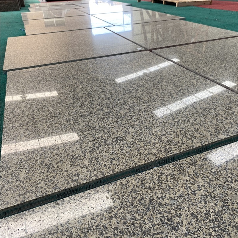 Lightweight Karamori Gold Granite Composite Honeycomb Backed Wall Panel