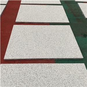Sandblasted Jilin White Granite Aluminum Honeycomb Panel