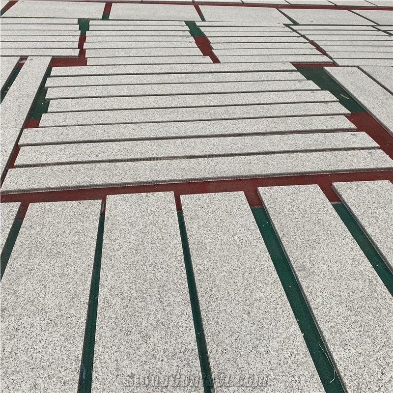 Sandblasted Jilin White Granite Aluminum Honeycomb Panel