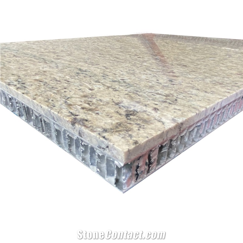 Soft Yellow Granite Honeycomb Backed Stone Panels