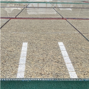 Soft Yellow Granite Honeycomb Backed Stone Panels