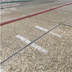 Soft Yellow Granite Honeycomb Backed Stone Panels