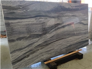 Exotic Blue Marble Look Nano Stone Slabs For Wall Floor