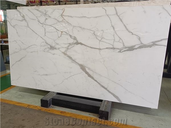 White Marble Look Nano Crystallized Glass Slabs