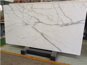 White Marble Look Nano Crystallized Glass Slabs