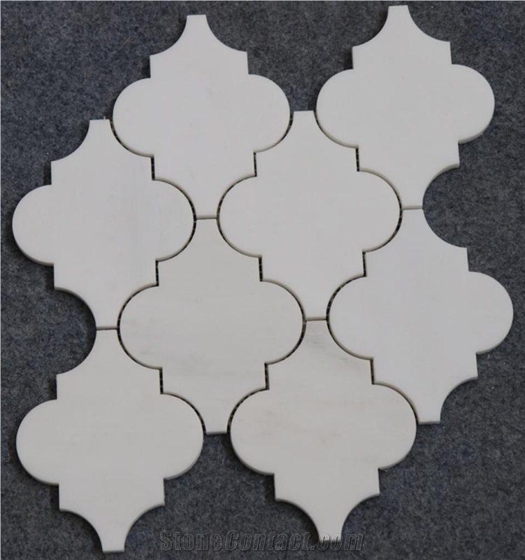 White Marble Lantern Mosaic Tile