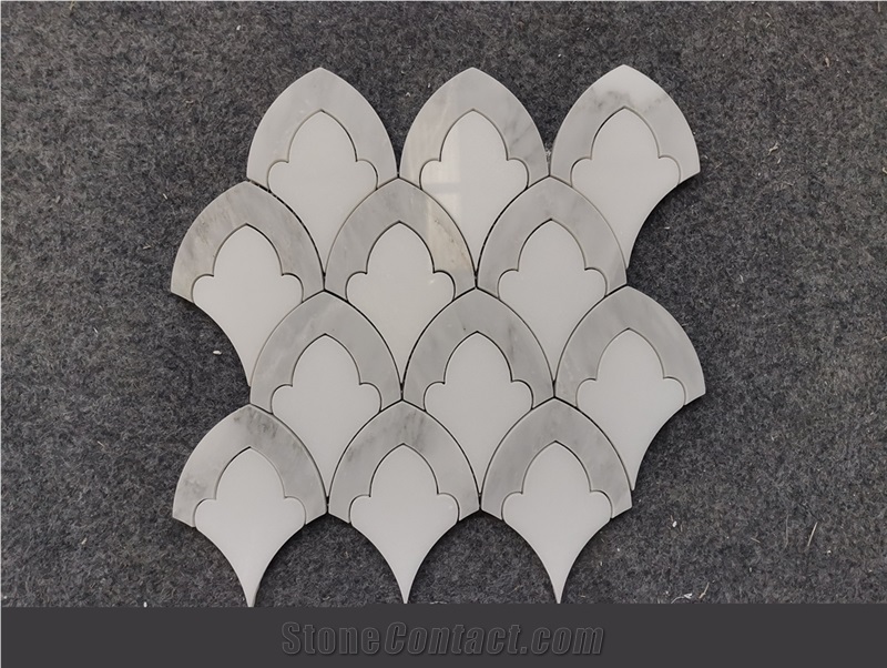 White Marble Lantern Mosaic Tile