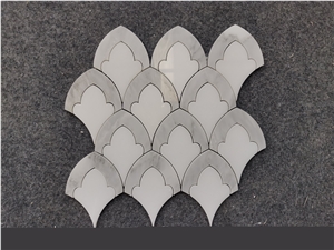 White Marble Lantern Mosaic Tile