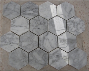 White Marble Stone Mosaic For Bathroom,Kitchen ,Wall Tile