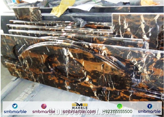 Pakistani, Michelangelo Marble/Portoro Marble Tiles & Slabs