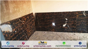 Pakistani Michelangelo, Portoro, Black & Gold Marble