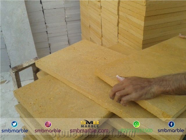 Yellow Sandstone, Slabs & Tiles, Pakistani Mango Sandstone