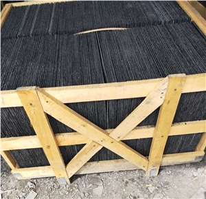 Black Slate U Shape Roofing Tiles-Slate Stone Roof Tiles