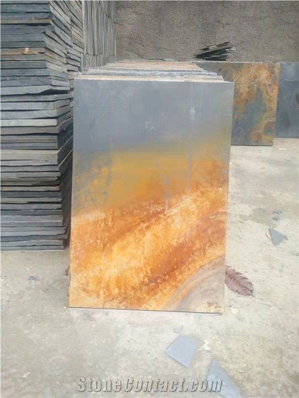 Multicolor Rust Slate Flooring Tiles