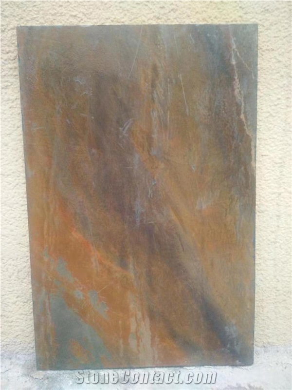 Multicolor Rust Slate Flooring Tiles
