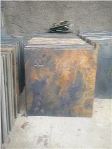 Multicolor Rust Slate Flooring Tiles