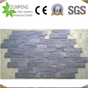 Piedra Natural Black Slate Split Culture Slate Wall Stone Tiles