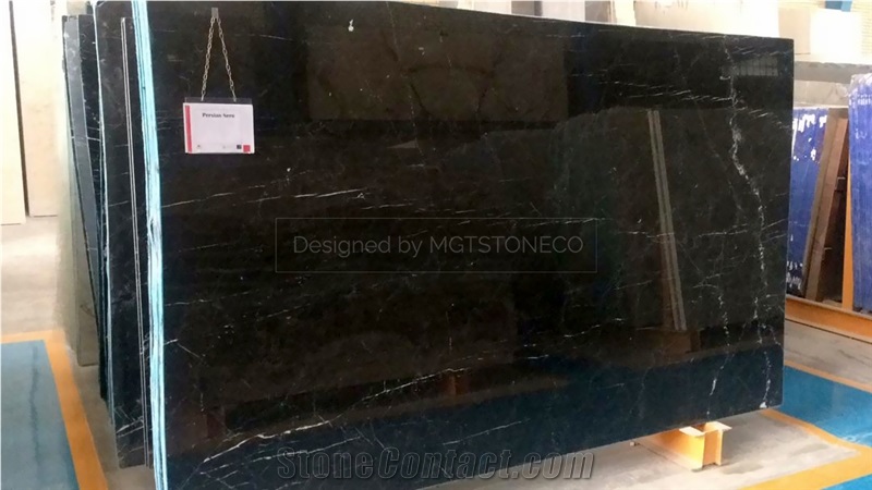 Persian Nero Marquina Marble Block