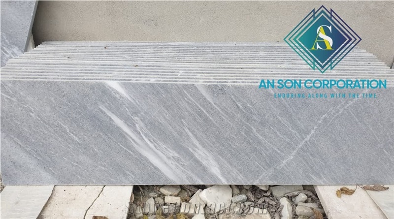 Grey Marble Steps & Risers For Home Decoration