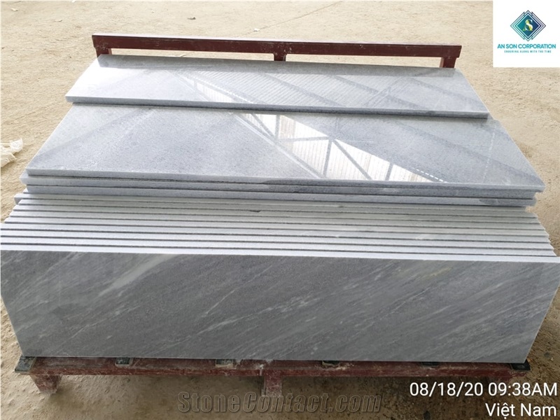 Grey Marble Steps & Risers For Home Decoration
