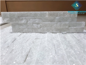 White Marble Z Type Cultured Wall Panel