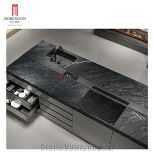 Black Grey Series Sintered Stone Kitchen Countertop