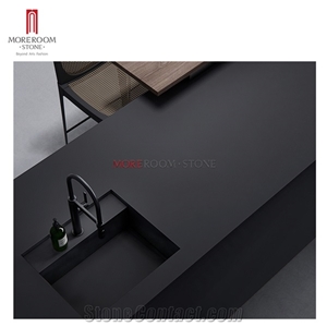 Black Grey Series Sintered Stone Kitchen Countertop