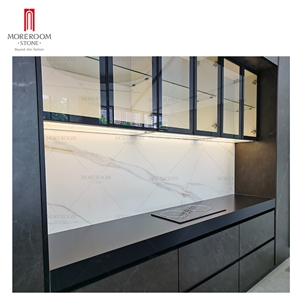Dark Grey Sintered Stone For Kitchen Cabinet Door