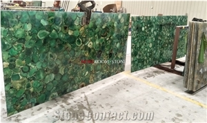 Green Semiprecious Stone For LED Restaurant Bar