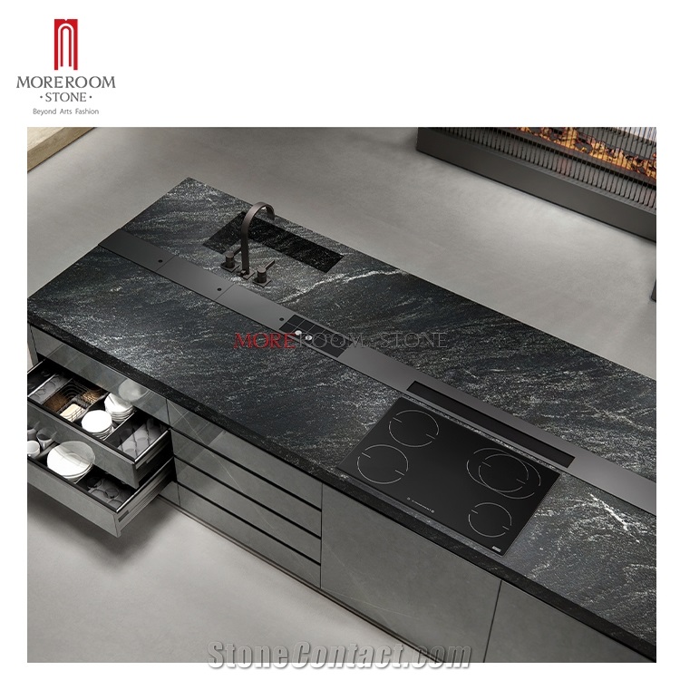 Grey Marble Look Big Size Sintered Stone Slab Countertops