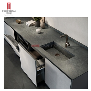 Grey Marble Look Big Size Sintered Stone Slab Countertops