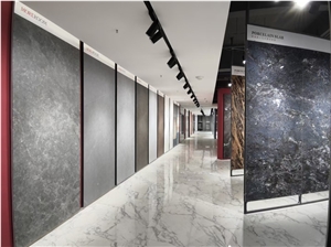 White Wood Grain Exterior Wall Tiles Sintered Stone